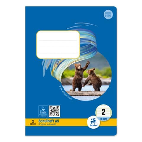 STAUFEN STYLE Staufen® Schulhefte Style Lineatur 2 liniert DIN A5 ohne Rand, 16 Blatt