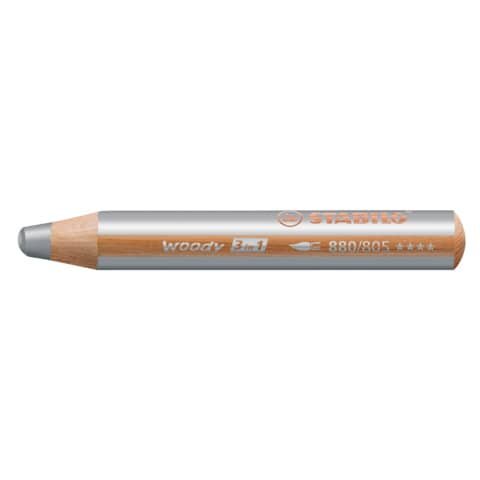 STABILO Multitalent-Stift woody 3 in 1 - silber