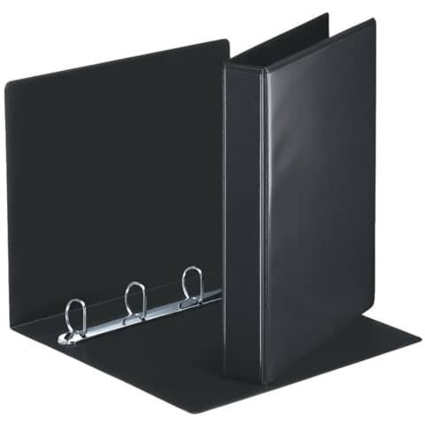 ESSELTE Ringbuch Präsentation, mit Taschen, A4, PP, 4 Ringe, 30 mm, schwarz