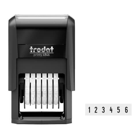 TRODAT Printy Ziffernstempel - 4mm/6-stellig