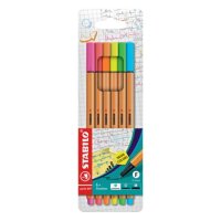 STABILO point 88 NEON Fineliner farbsortiert 0,4 mm, 6 St.