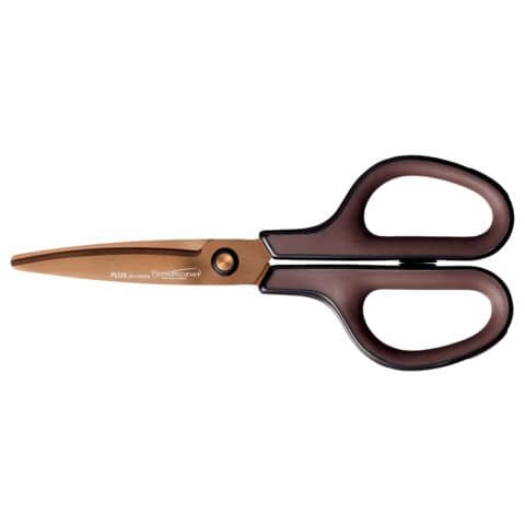 PLUS JAPAN Schere schwarz-braun 17,5 cm