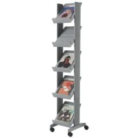 PAPERFLOW Prospektständer Corner silber DIN A4 5...