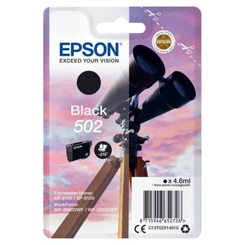 EPSON 502/T02V14  schwarz Druckerpatrone