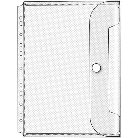 VELOFLEX Dokumentenhüllen Serie Crystal - transparent, für A4, Packung mit 10 Stück