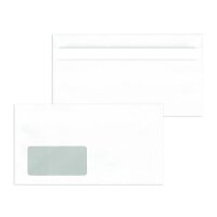 MAILMEDIA Kompaktumschläge mit Fenster (229x125 mm),...