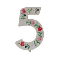 TIB Geburtstagszahl "5" - Holz, 10 cm