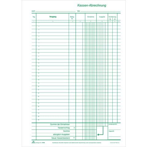 RNK-Verlag Kassenbericht Formularbuch 3149
