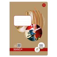 STAUFEN STYLE Notenheft - A4, 8 Blatt, 80 g/qm, 12...