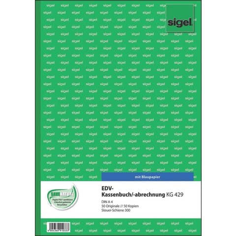 SIGEL Kassenbuch/EDV Formularbuch KG429