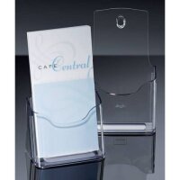 SIGEL Tisch-Prospekthalter acrylic, mit 1 Fach, glasklar,...
