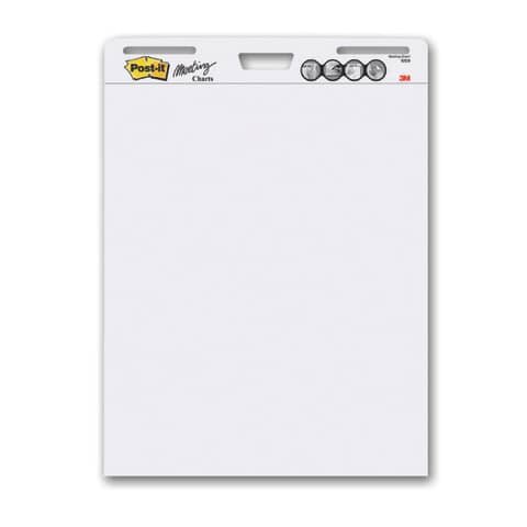 POST-IT Flipchart-Block Meeting Chart - 63,5 cm x 76,2 cm, blanko, 90 g/qm, 30 Blatt
