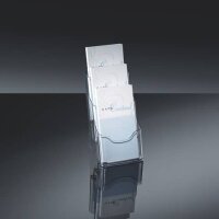 SIGEL Tischprospekthalter transparent 1/3 DIN A4 3...