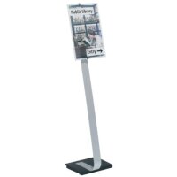 DURABLE Infoständer CRYSTAL SIGN silber DIN A3