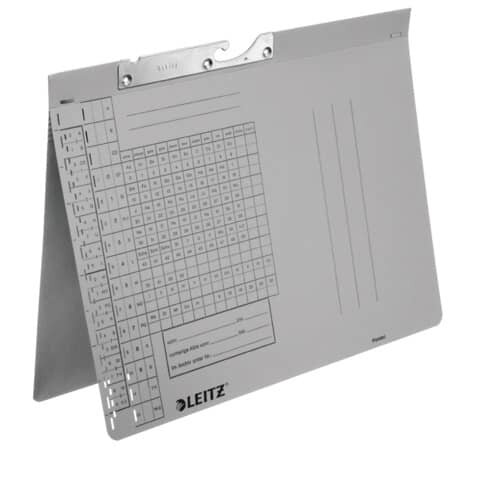 LEITZ 2094 Pendelhefter Combi - A4, Manilakarton (RC), grau, Amtsheftung