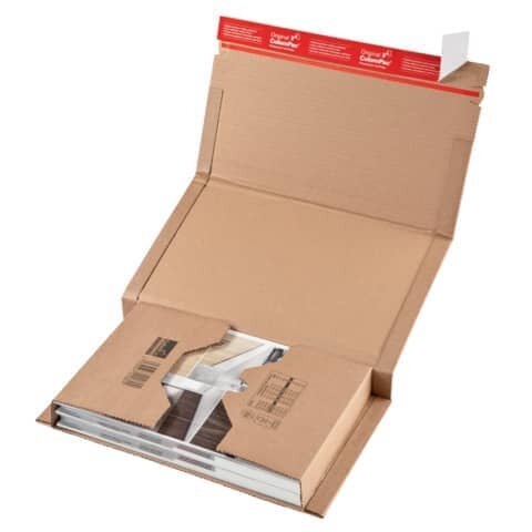 COLOMPAC Klassische Versandverpackung zum Wickeln 147x126x55 mm (für CDs), braun