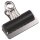 Q-CONNECT Briefklemmer - 75 mm, Klemmvolumen 20 mm, schwarz, 10 Stück