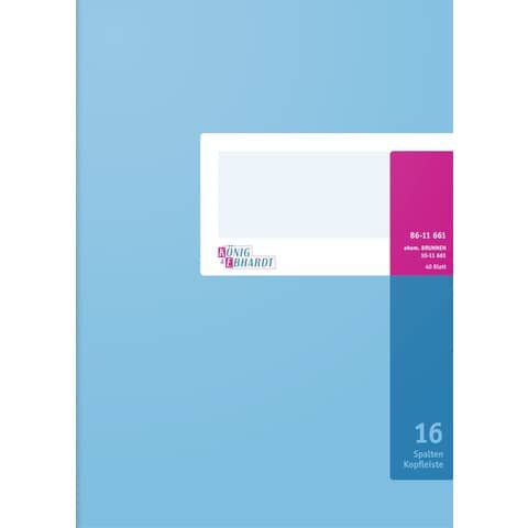 KÖNIG & EBHARDT Spaltenbuch 86-11661 16-Spalten, 32 Zeilen Spalten