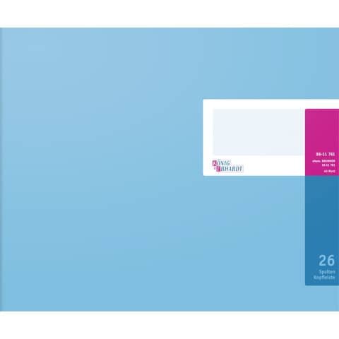 KÖNIG & EBHARDT Spaltenbuch Kopfleisten-Ausführung - 348 x 257 mm, 26 Spalten