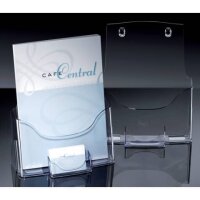 SIGEL Tischprospekthalter transparent DIN A4