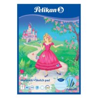 PELIKAN Malblock - A4, 100 Blatt, 70 g/qm, sortiert