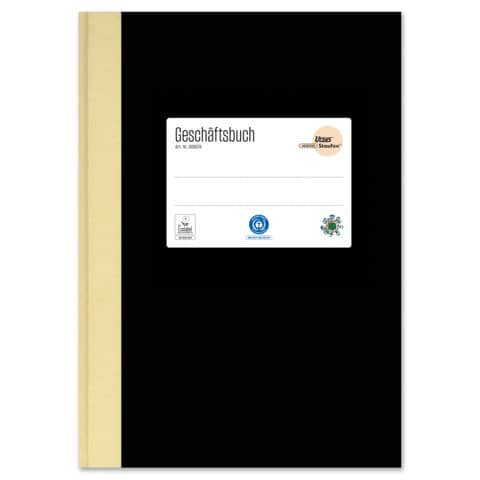 STAUFEN GREEN Geschäftsbuch - A5, 96 Blatt, 80g/qm, 10 mm liniert
