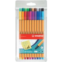 STABILO point 88 Fineliner farbsortiert 0,4 mm, 20 St.