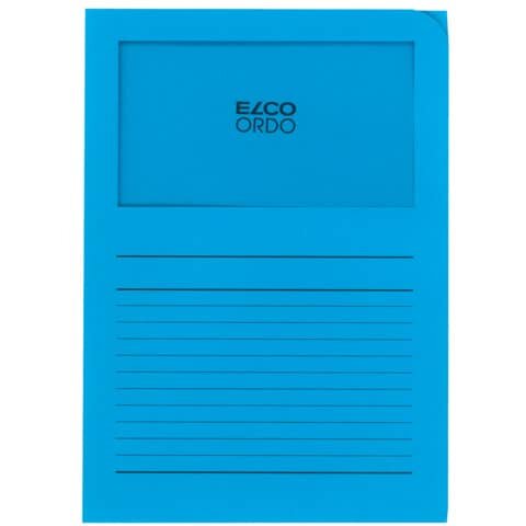 100 ELCO Sichthüllen Ordo classico DIN A4 blau glatt 120 g/qm