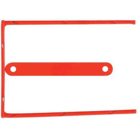 Q-CONNECT D-Clip/ Magi-Clip Archivbinder - 8 cm, 100 Stück, rot
