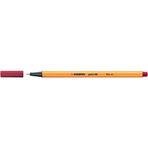 STABILO point 88 Fineliner rot 0,4 mm, 1 St.
