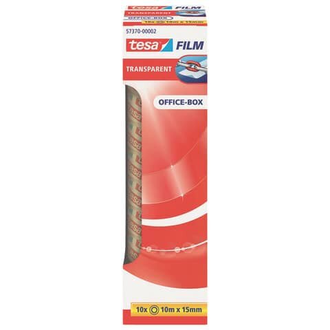 tesa OFFICE-BOX Klebefilm transparent 15,0 mm x 10,0 m 10 Rollen