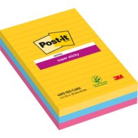POST-IT Haftnotiz Super Sticky Notes - 101 x 152 mm,...
