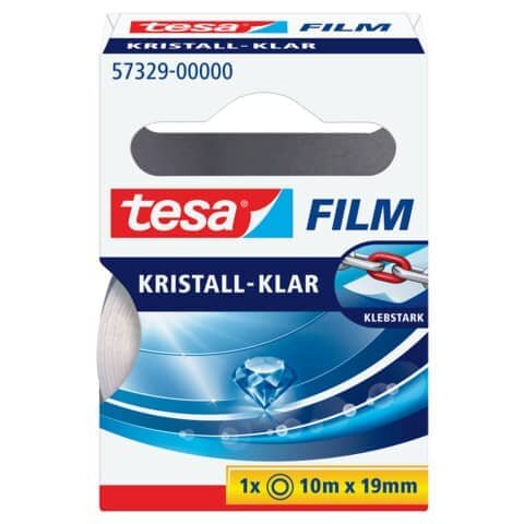 tesa Klebefilm kristall-klar 19,0 mm x 10,0 m 1 Rolle