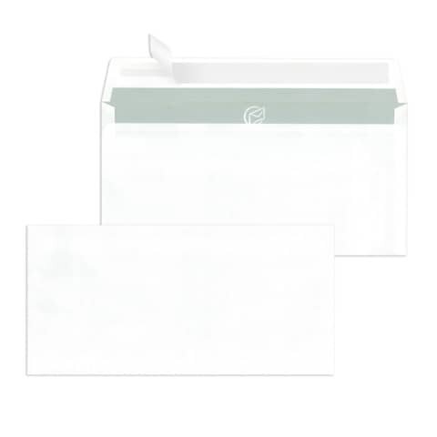 MAILMEDIA Briefumschläge DIN lang (220x110 mm), ohne Fenster, haftklebend, 80 g/qm, 1.000 Stück