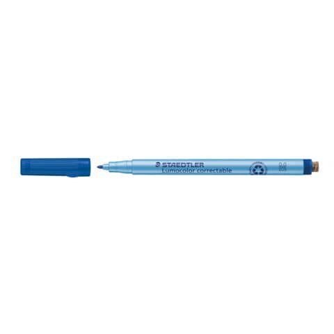 STAEDTLER Folienstift Lumocolor® correctable, blau, 1,0 mm