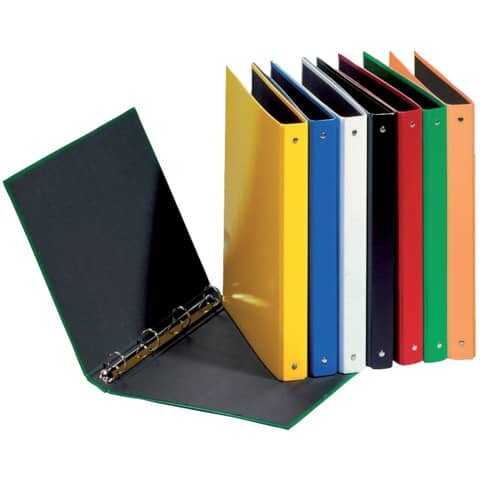 PAGNA Ringbuch Basic Colours - A4, 4-Ring, Ring-Ø 25mm, 4 farbig sortiert
