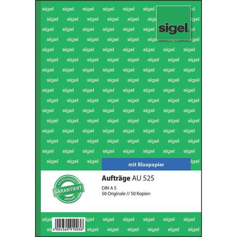 SIGEL Auftrag Formularbuch AU525