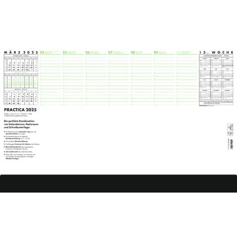 ZETTLER Papier-Schreibunterlage 102 Practica - 52 Blatt, 600x370x8mm, schwarz/blau