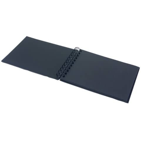 RÖSSLER Fotospiralbuch SOHO - 19,5 x 14,5 cm, 40 Seiten, schwarz
