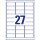 270 AVERY Zweckform Etiketten weiß 63,5 x 29,6 mm