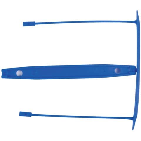 Q-CONNECT E-Clip Archivbinder - 8 cm, 100 Stück, blau