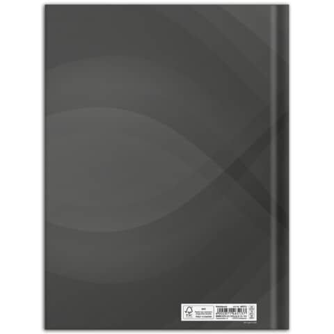 RNK Notizbuch - A4, Hardcover, liniert, 96 Blatt, schwarz