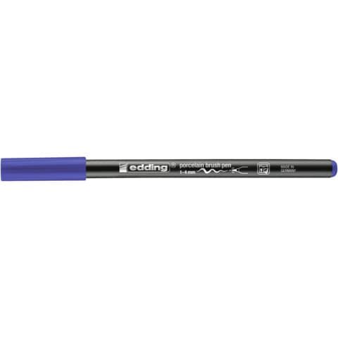 EDDING 4200 Porzellanpinselstift  - 1 - 4 mm, blau