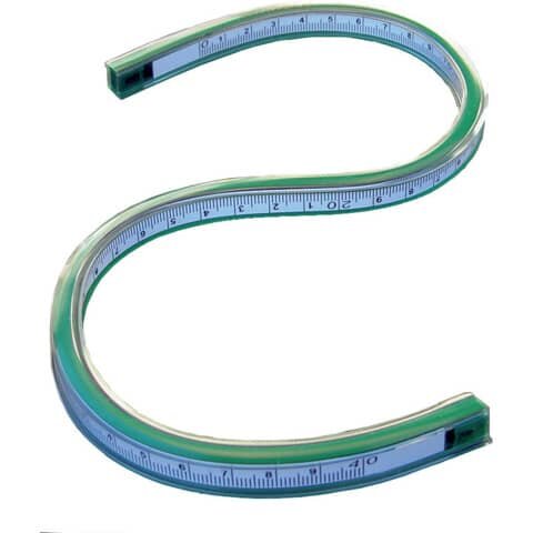 RUMOLD Flexible Kurvenlineale mit mm-Teilung, 40 cm