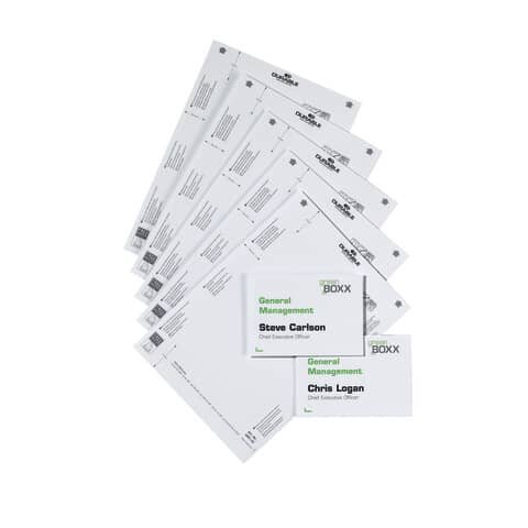 DURABLE Einsteckschilder für Namensschilder DOOR SIGN REFILL 14,9 x 10,55 cm, 20 St.