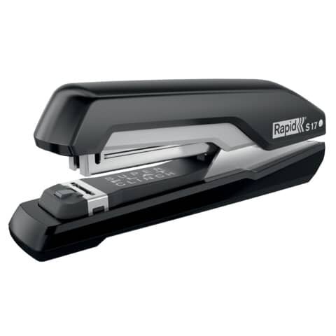 RAPID Heftgerät Supreme S17 - Metall, 30 Blatt, schwarz/grau