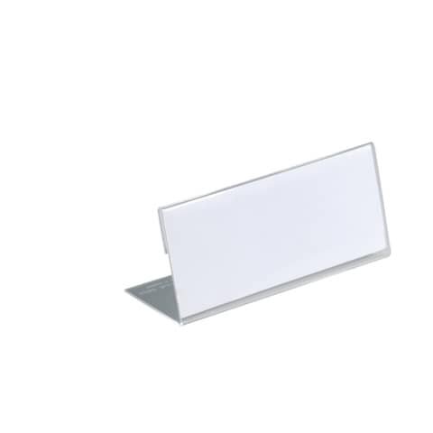 DURABLE Tischnamensschilder 8054-19 transparent 15,0 x 6,1 cm, 10 St.
