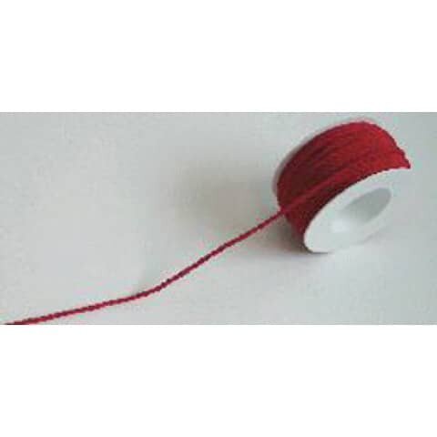 GOLDINA Kordel - 3 mm x 25 m, rot