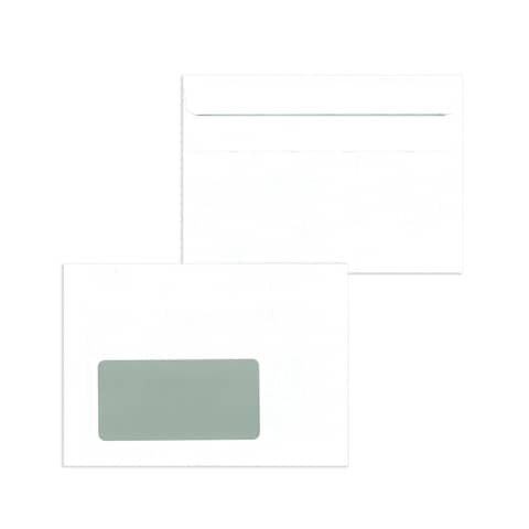 MAILMEDIA Briefumschläge C6 (162x114 mm), mit Fenster, selbstklebend, 72 g/qm, 1.000 Stück