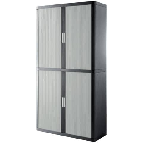 PAPERFLOW Rollladenschrank easyOffice 2-Meter Schrank, anthrazit/grau